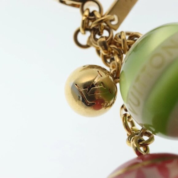 LOUIS VUITTON Bijoux Sac Mini Lin Croisette Charm Gold M95506 LV Auth 134900 - Picture 4 of 9